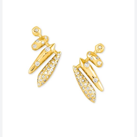 Kendra Scott Selena Ear Climber Posts - Picture 2 of 2